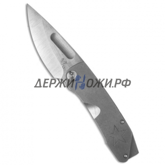 Нож General Stonewashed D2 Blade Tumbled Titanium Handle Medford складной MF/General Tb-Tb
